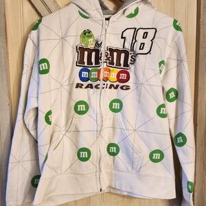 NASCAR #18 m&m hoodie med hoodie retro 1990s